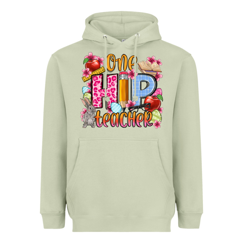 Easter Day One Hip Teacher Heavyweight Hoodie by OliviaCreatesArt | Teevron