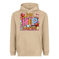 Mushroom Easter Day One hip Teacher Heavyweight Hoodie - OliviaCreatesArt