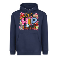 Navy Easter Day One hip Teacher Heavyweight Hoodie - OliviaCreatesArt