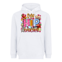 White Easter Day One hip Teacher Heavyweight Hoodie - OliviaCreatesArt