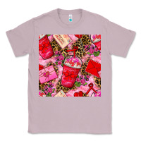 Valentines Day Coffee Cups And Love Letter With Xoxo And Leopard Seaml Classic Tee | Teevron