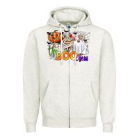 Oatmeal Heather the boo crew Zipper Hoodie - CowGirlArtShop