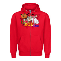Red the boo crew Zipper Hoodie - CowGirlArtShop