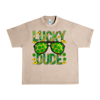 French Oak Lucky Dude St Patricks Urban Heavy Tee - BundleAndBundleShop