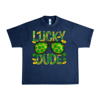 Navy Lucky Dude St Patricks Urban Heavy Tee - BundleAndBundleShop