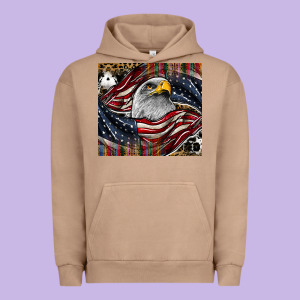 American Eagle Urban Hoodie Designed By Cowhidedigitalart