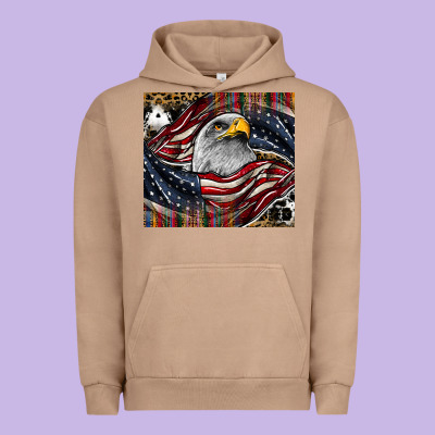 American Eagle Urban Hoodie Designed By Cowhidedigitalart