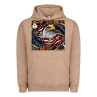 Pigment Burro American eagle Urban Hoodie - CowhideDigitalArt