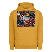 Pigment Peanut Butter American eagle Urban Hoodie - CowhideDigitalArt