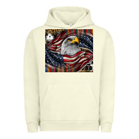 Pigment Pistachio American eagle Urban Hoodie - CowhideDigitalArt