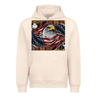 Sandshell American eagle Urban Hoodie - CowhideDigitalArt