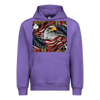 Tulip American eagle Urban Hoodie - CowhideDigitalArt