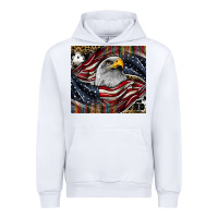 White American eagle Urban Hoodie - CowhideDigitalArt