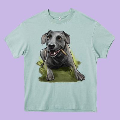 Texas Blue Lacy Dog Heavy Core Tee Designed By Lillyallendesigns