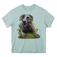 Arona Texas Blue Lacy Dog Heavy Core Tee - LillyAllenDesigns