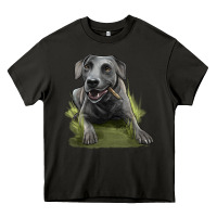 Asphalt Texas Blue Lacy Dog Heavy Core Tee - LillyAllenDesigns