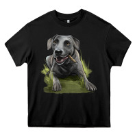 Black Texas Blue Lacy Dog Heavy Core Tee - LillyAllenDesigns