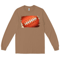 Toasted Coconut American football brushstroke Long Sleeve Tee - RanaPortraitStore