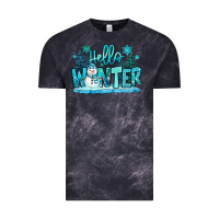 Cloud Black hello winter snowman Vintage Tee - MaliasSmallBusiness
