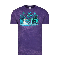 Cloud Purple hello winter snowman Vintage Tee - MaliasSmallBusiness