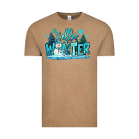 Vintage Coffee hello winter snowman Vintage Tee - MaliasSmallBusiness