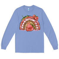 Colony Blue strawberry rainbow Long Sleeve Tee - BarkalooDesign