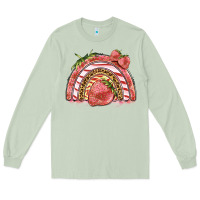 Matcha strawberry rainbow Long Sleeve Tee - BarkalooDesign