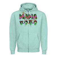 Seafoam personalized this mama loves her monsters Zipper Hoodie - CowGirlArtShop
