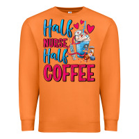 Carrot Half Nurse Half Coffee Premium Sweatshirt - FaDigitalArtStudio