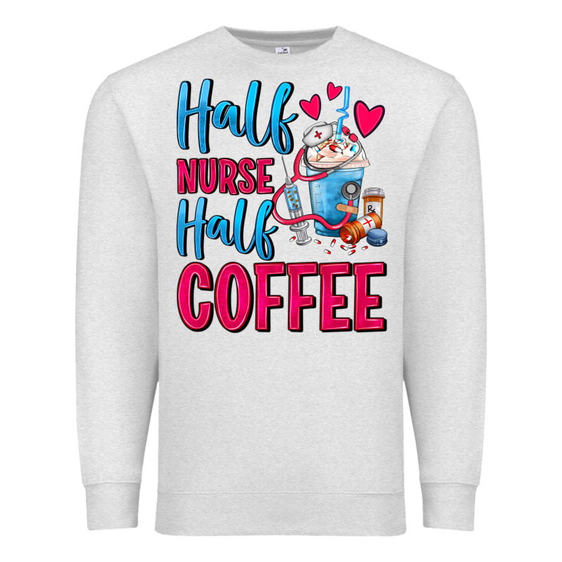 Half Nurse Half Coffee Premium Sweatshirt by FaDigitalArtStudio | Teevron