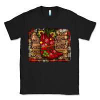 Black cowboy boots christmas Classic Tee - JahusDesignShop