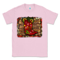 Bubblegum Pink cowboy boots christmas Classic Tee - JahusDesignShop