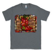 Charcoal Heather cowboy boots christmas Classic Tee - JahusDesignShop