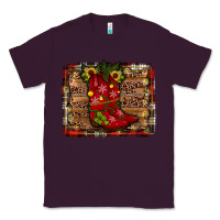 Plum cowboy boots christmas Classic Tee - JahusDesignShop