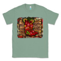 Sage cowboy boots christmas Classic Tee - JahusDesignShop