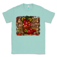 Seafoam cowboy boots christmas Classic Tee - JahusDesignShop