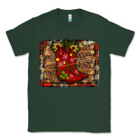 Sports Green cowboy boots christmas Classic Tee - JahusDesignShop