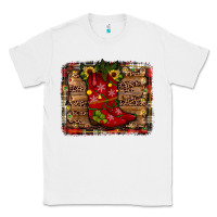 White cowboy boots christmas Classic Tee - JahusDesignShop