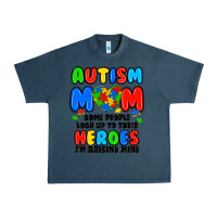 Midnight Navy autism mom some people look up to their heroes i'm Urban Heavy Tee - JahusDesignShop