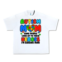 White autism mom some people look up to their heroes i'm Urban Heavy Tee - JahusDesignShop
