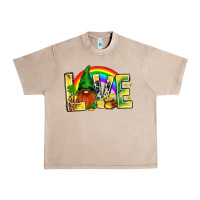 French Oak St. Patricks Love With Gnome Urban Heavy Tee - BundleAndBundleShop