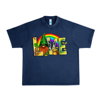 Navy St. Patricks Love With Gnome Urban Heavy Tee - BundleAndBundleShop