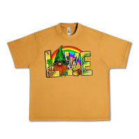 Peanut Butter St. Patricks Love With Gnome Urban Heavy Tee - BundleAndBundleShop