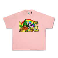 Salmon St. Patricks Love With Gnome Urban Heavy Tee - BundleAndBundleShop