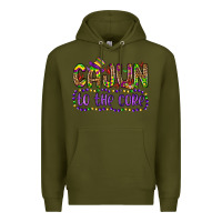 Army Green cajun to the core Premium Hoodie - OliviaCreatesArt