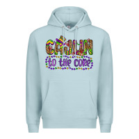 Blue Mist cajun to the core Premium Hoodie - OliviaCreatesArt