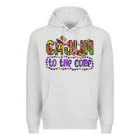 Dove Grey cajun to the core Premium Hoodie - OliviaCreatesArt