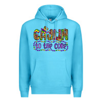 Ocean Blue cajun to the core Premium Hoodie - OliviaCreatesArt