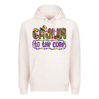 Pale Pink cajun to the core Premium Hoodie - OliviaCreatesArt
