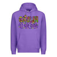 Purple cajun to the core Premium Hoodie - OliviaCreatesArt
